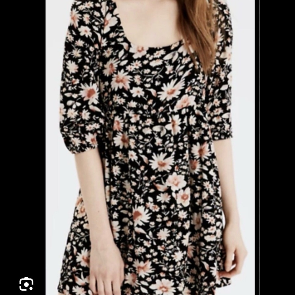 American Eagle Outfitters Black Floral Dress